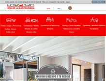 Tablet Screenshot of mobleslabarcelonesa.com